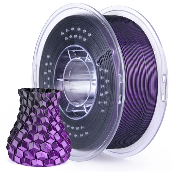 BICOLOR SILK NEGRO PURPURA