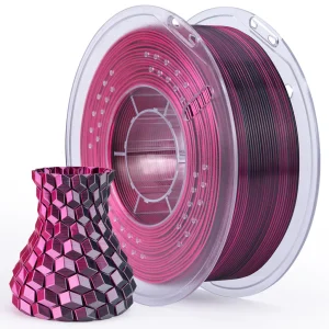 BICOLOR SILK NEGRO FUCSIA